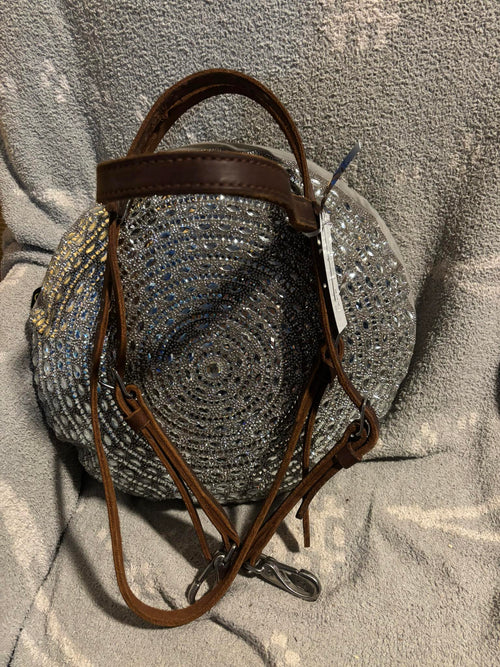 Dark Leather snap training bridle